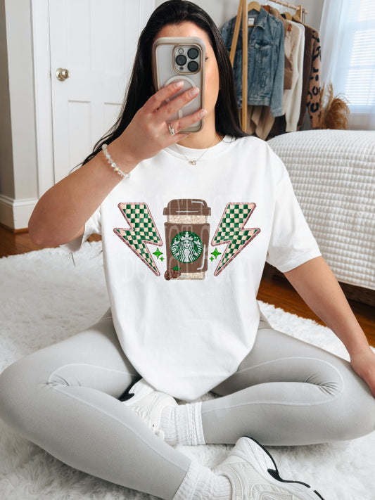 Starbucks Lightning #4530 - Ready to Press DTF Transfer Full Color - Pro Blanks