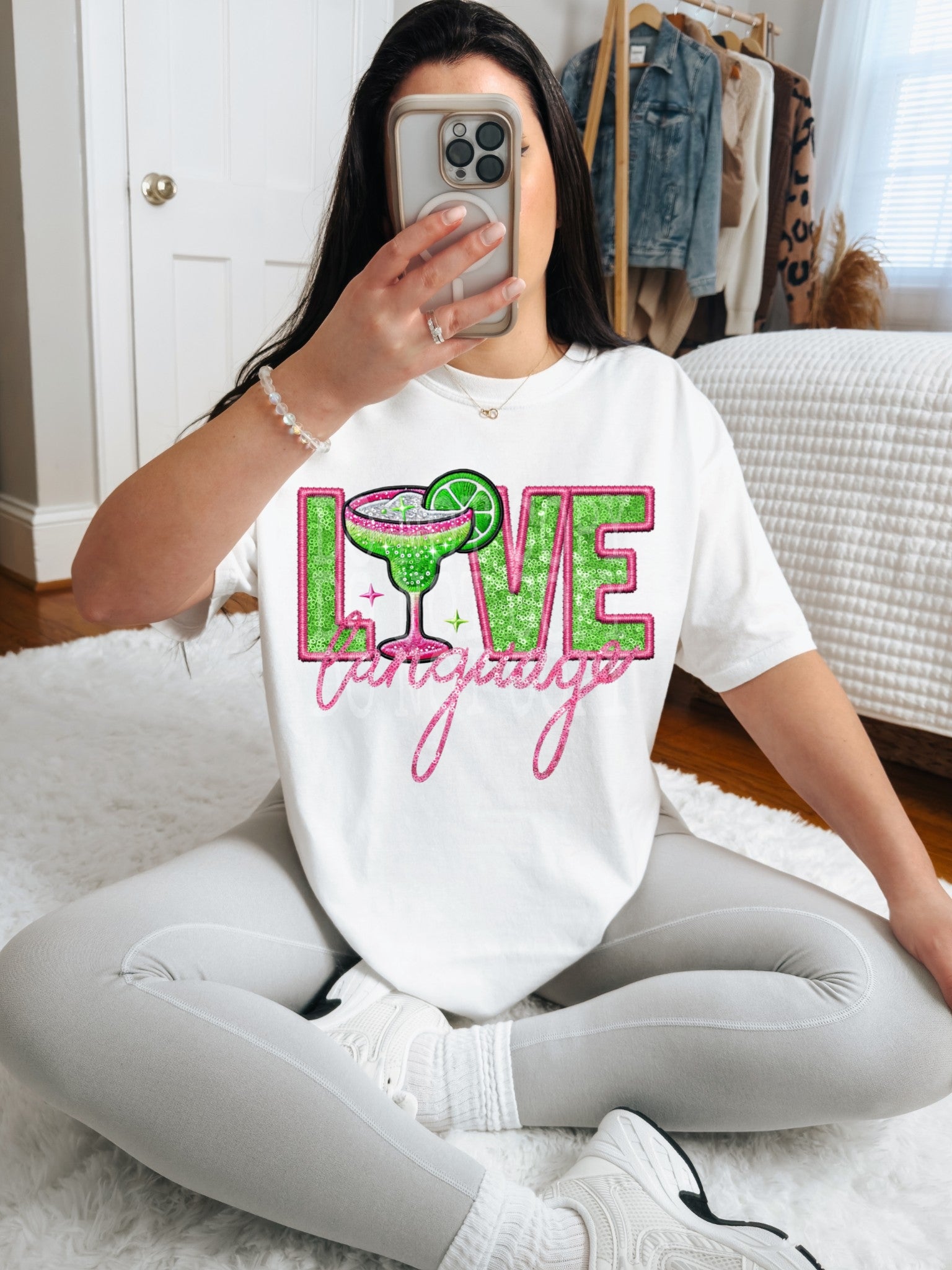 Love Language Margarita #4528 - Ready to Press DTF Transfer Full Color - Pro Blanks