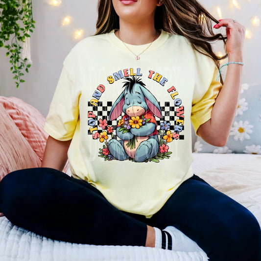 Stop And Smell The Flowers #5019 - Ready to Press DTF Transfer Full Color