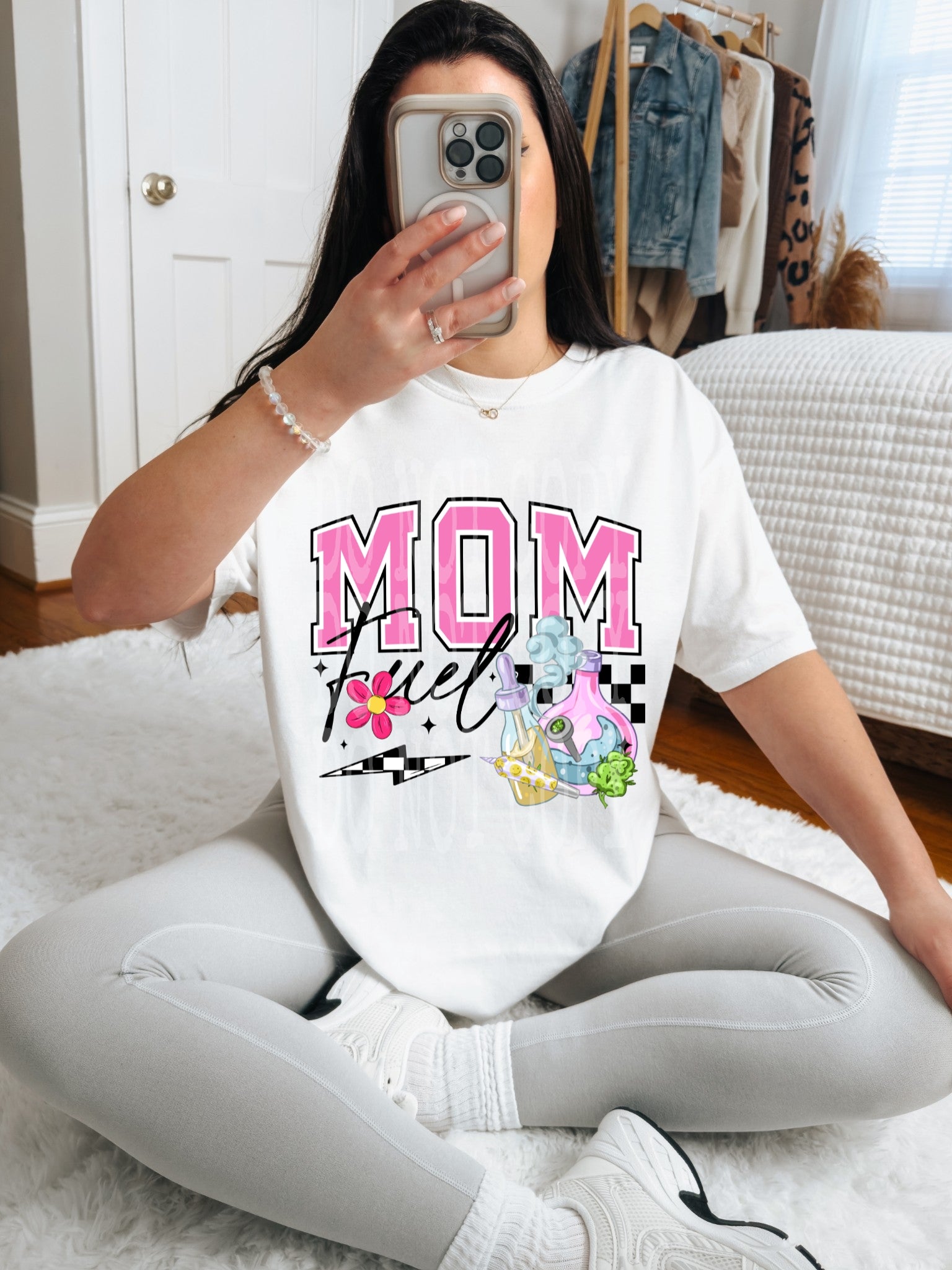 Mom Fuel 420 #4539 - Ready to Press DTF Transfer Full Color - Pro Blanks