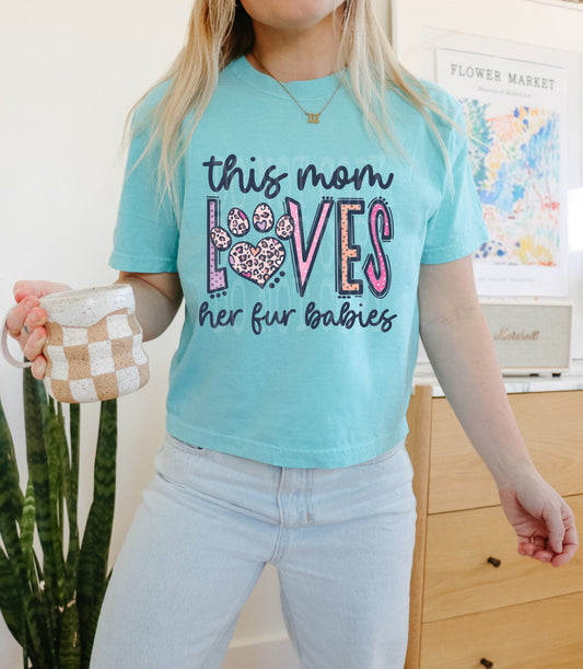 Loves Fur Babies Mom #4581 - Ready to Press DTF Transfer Full Color