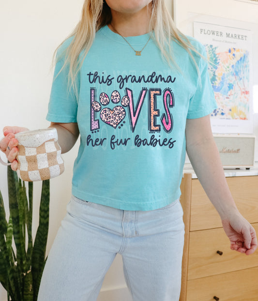 Loves Fur Babies Grandma #4582 - Ready to Press DTF Transfer Full Color