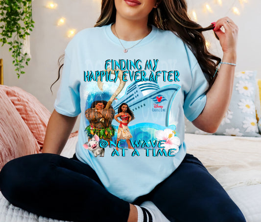 One Wave At A Time #4591 - Ready to Press DTF Transfer Full Color