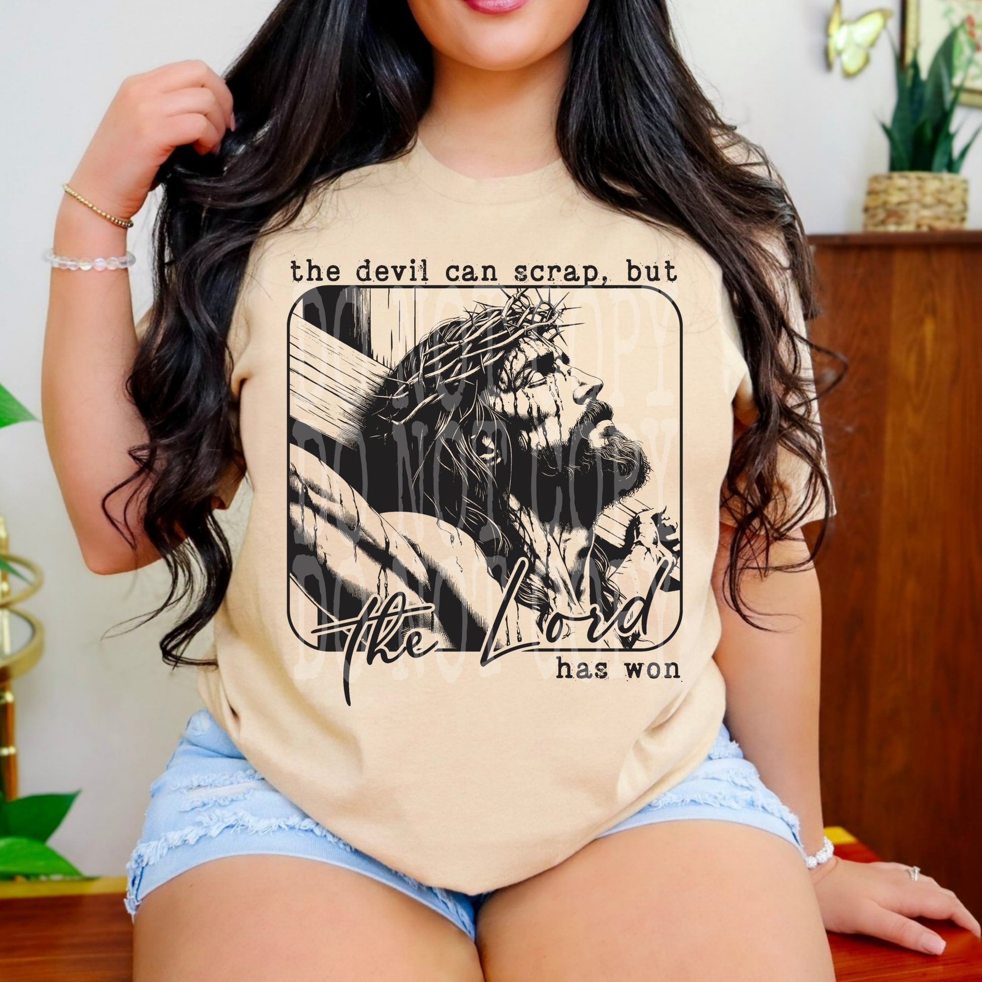 The Lord Has Won #4605 - Ready to Press DTF Transfer Full Color - Pro Blanks