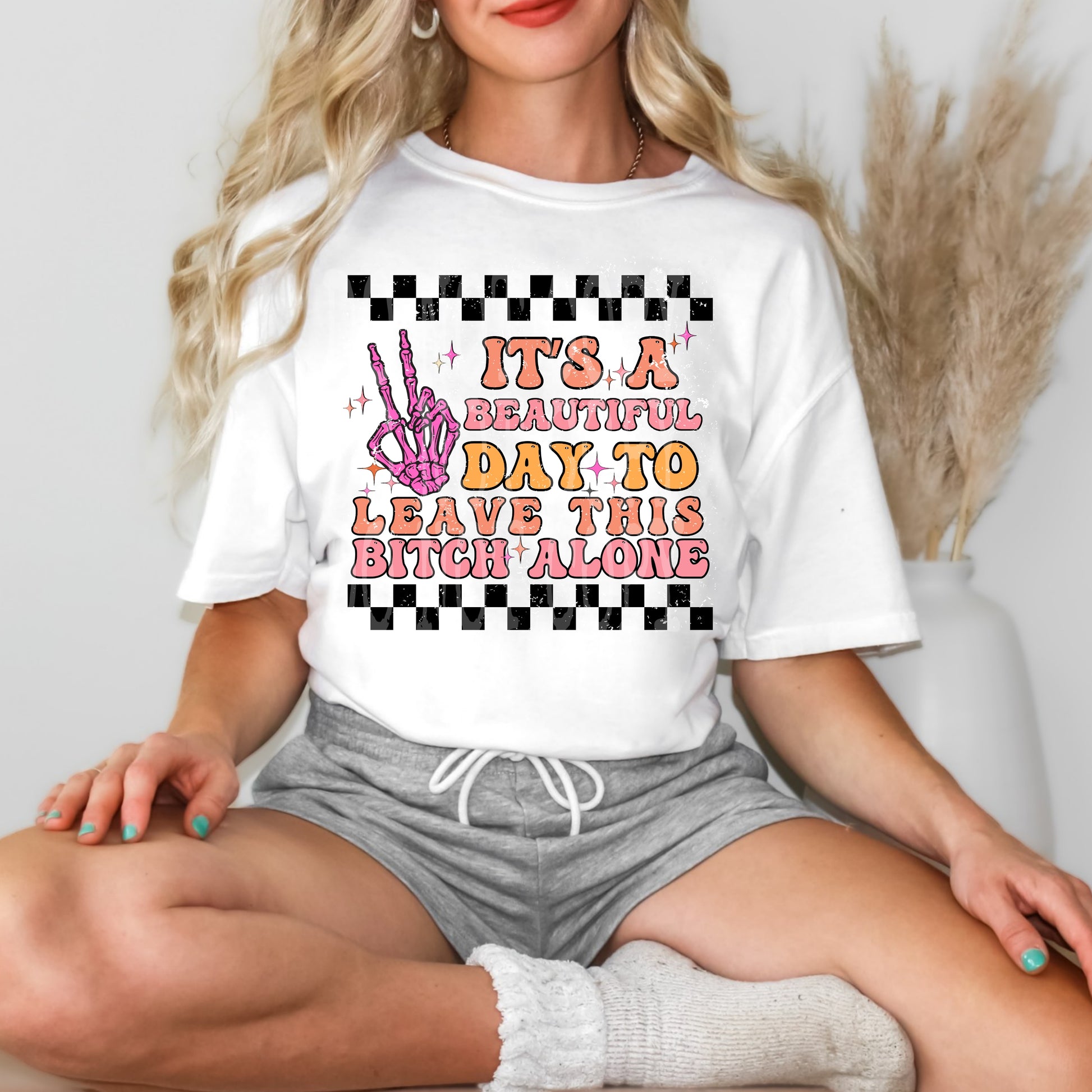 Leave Me Alone #4596 - Ready to Press DTF Transfer Full Color - Pro Blanks