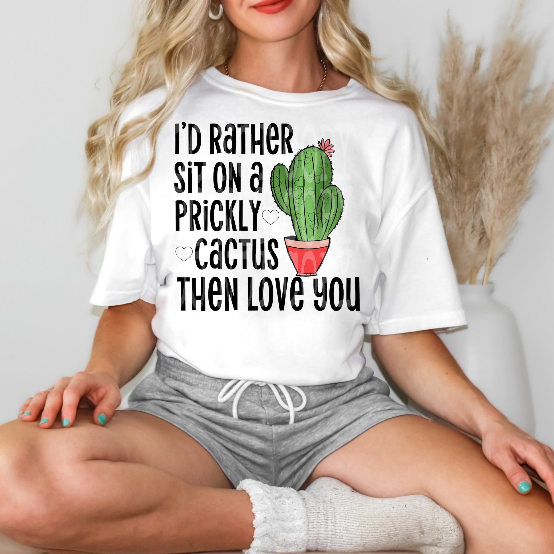 Prickly Cactus #4595 - Ready to Press DTF Transfer Full Color - Pro Blanks