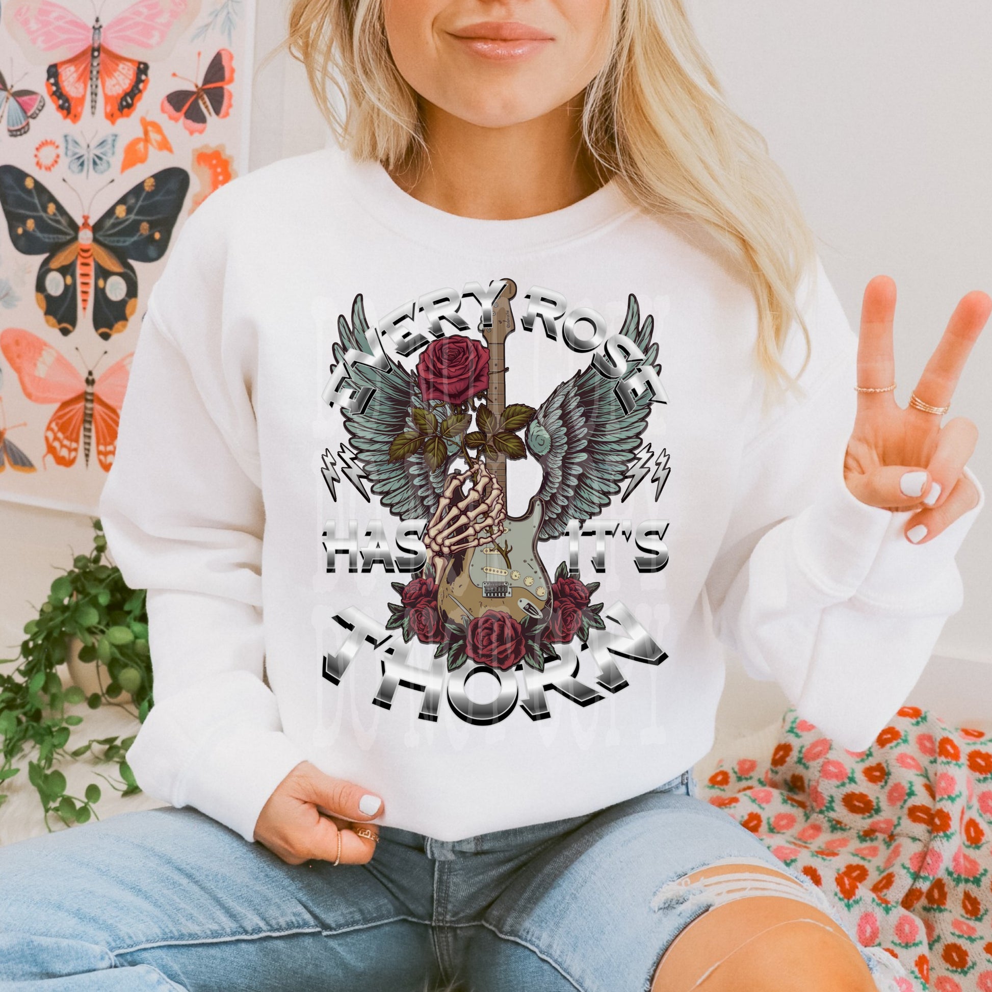 Every Rose #4634 - Ready to Press DTF Transfer Full Color - Pro Blanks