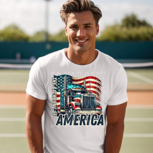 Backbone Of America #4626 - Ready to Press DTF Transfer Full Color