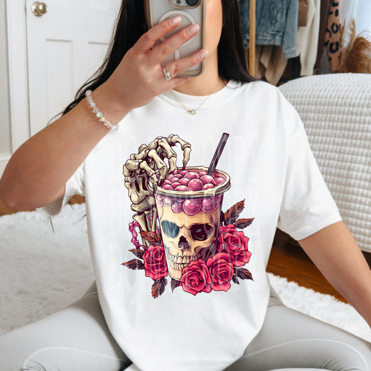 Boba Love #4642 - Ready to Press DTF Transfer Full Color - Pro Blanks