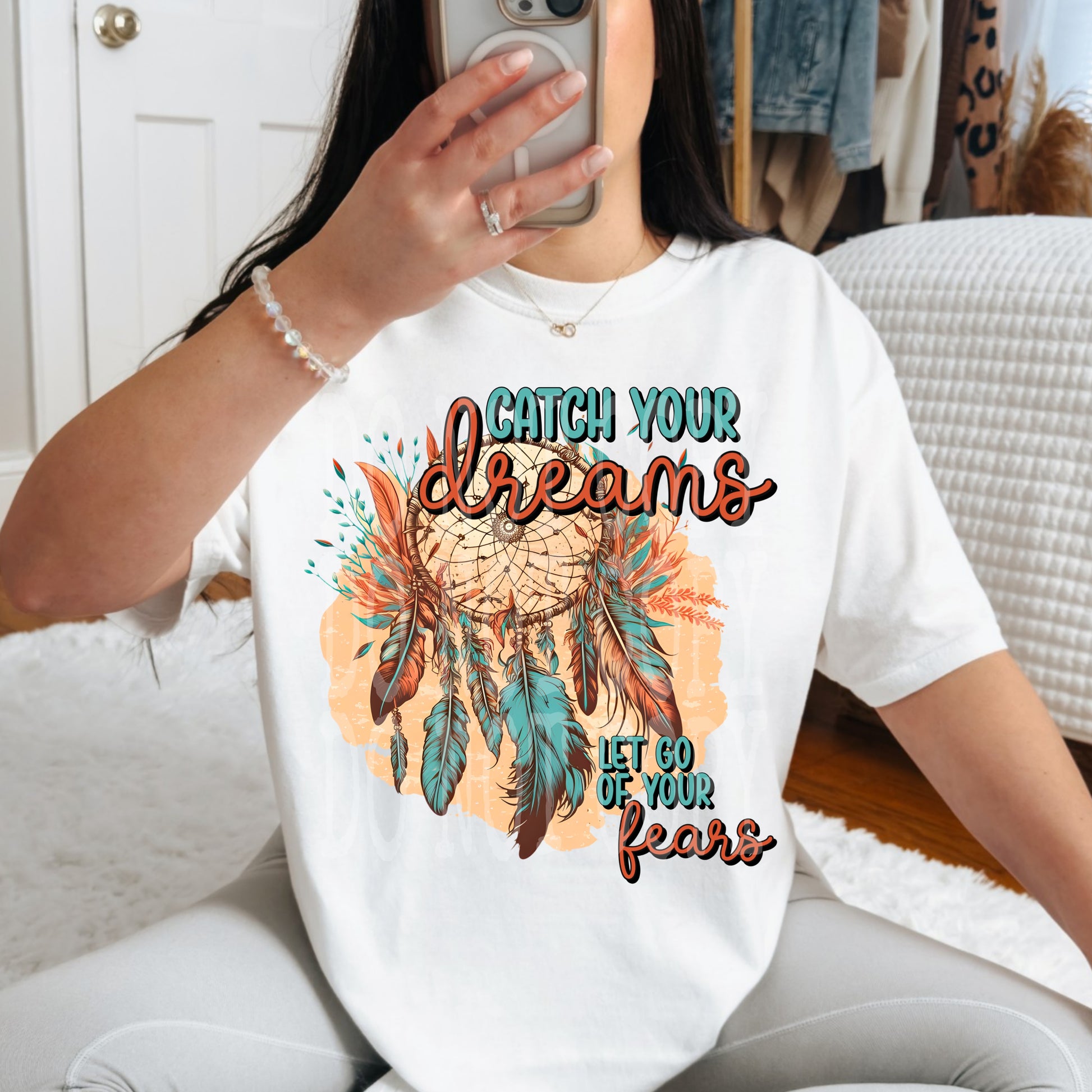 Catch Your Dreams #4644 - Ready to Press DTF Transfer Full Color - Pro Blanks