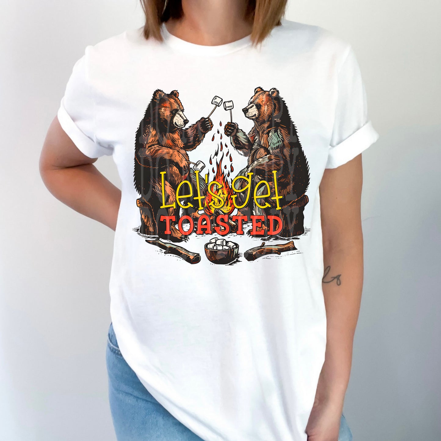 Lets Get Toasted #4671 - Ready to Press DTF Transfer Full Color - Pro Blanks