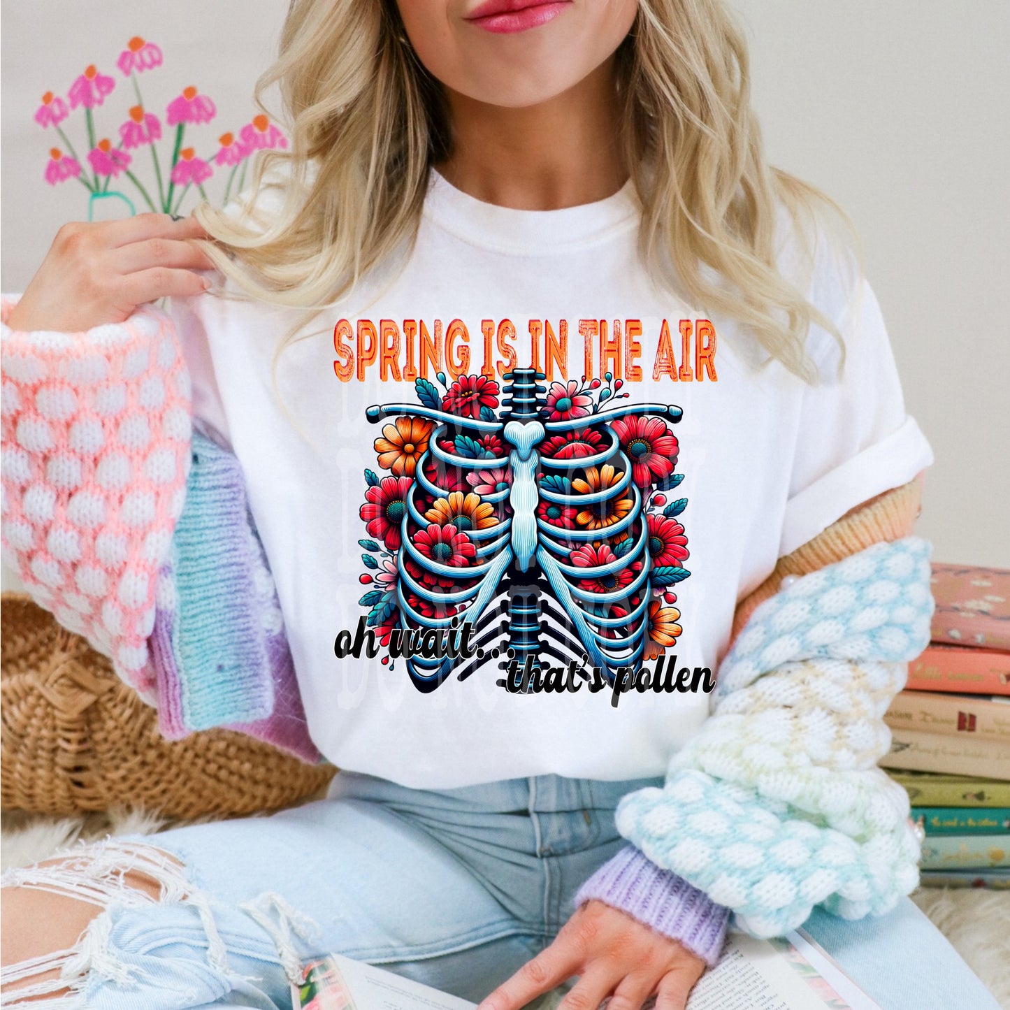 Spring Is In The Air #4683 - Ready to Press DTF Transfer Full Color - Pro Blanks