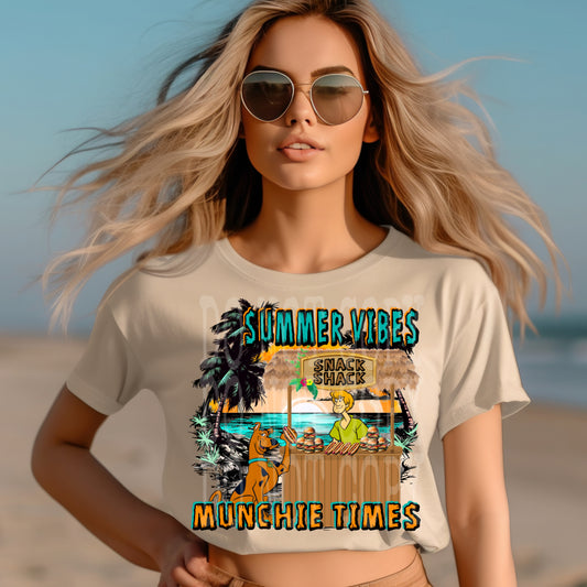 Summer Vibes Munchie Times #4720 - Ready to Press DTF Transfer Full Color
