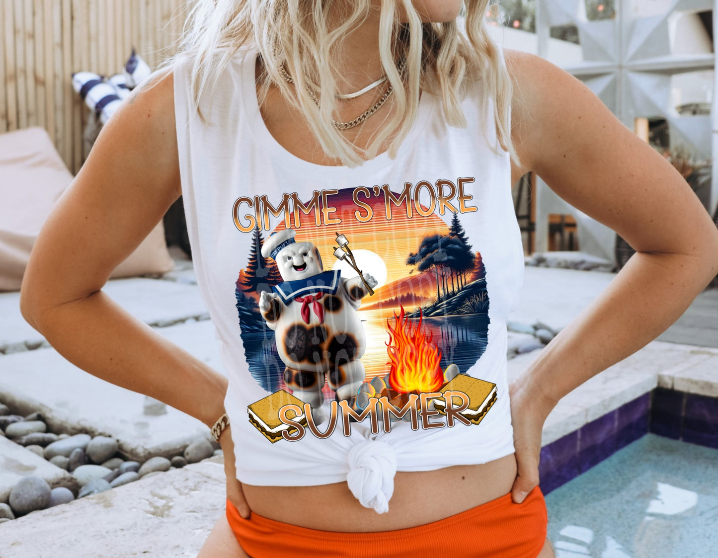 Gimme S'more Summer #4722 - Ready to Press DTF Transfer Full Color