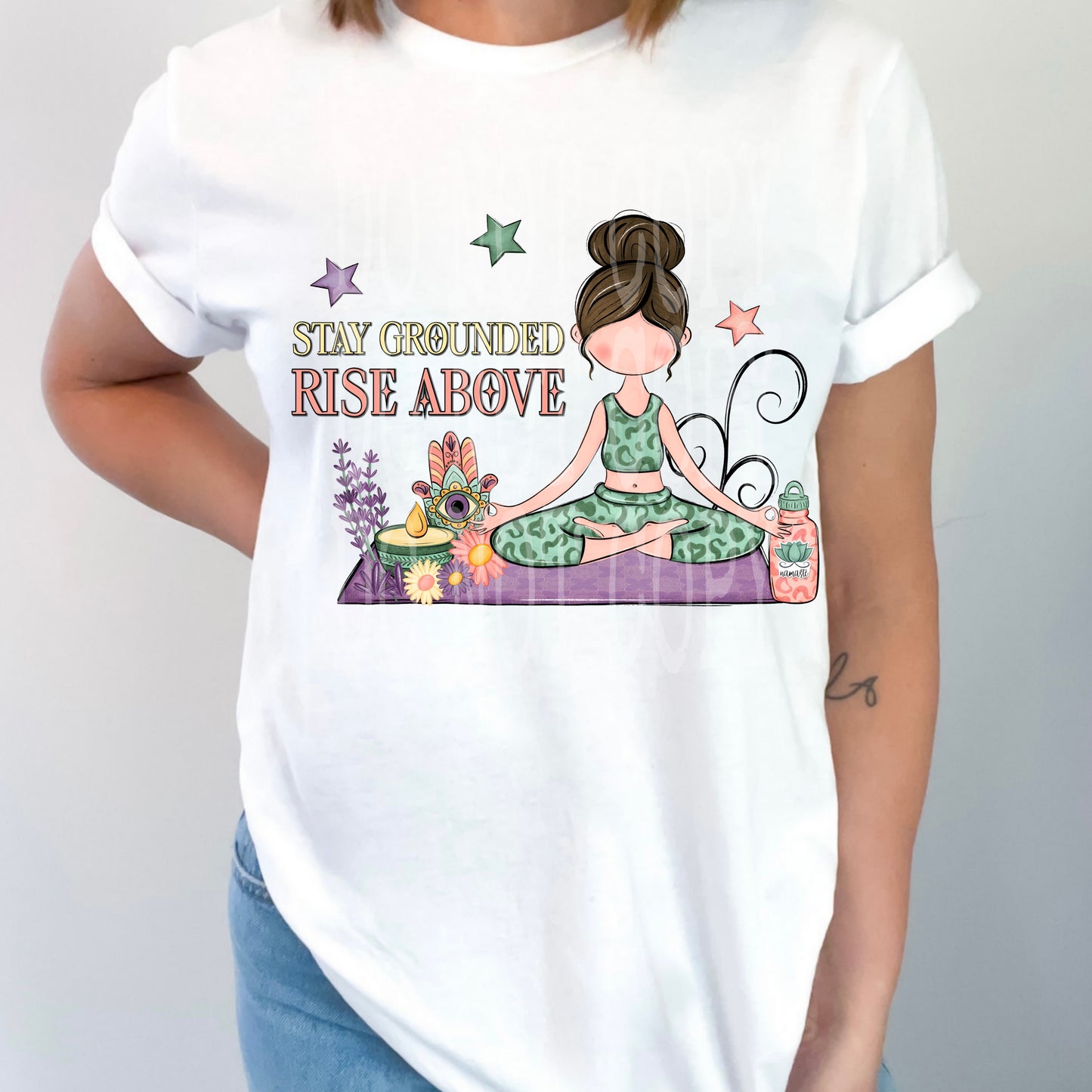 Stay Grounded #4705 - Ready to Press DTF Transfer Full Color - Pro Blanks