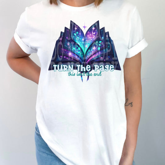 Turn The Page #4701 - Ready to Press DTF Transfer Full Color - Pro Blanks