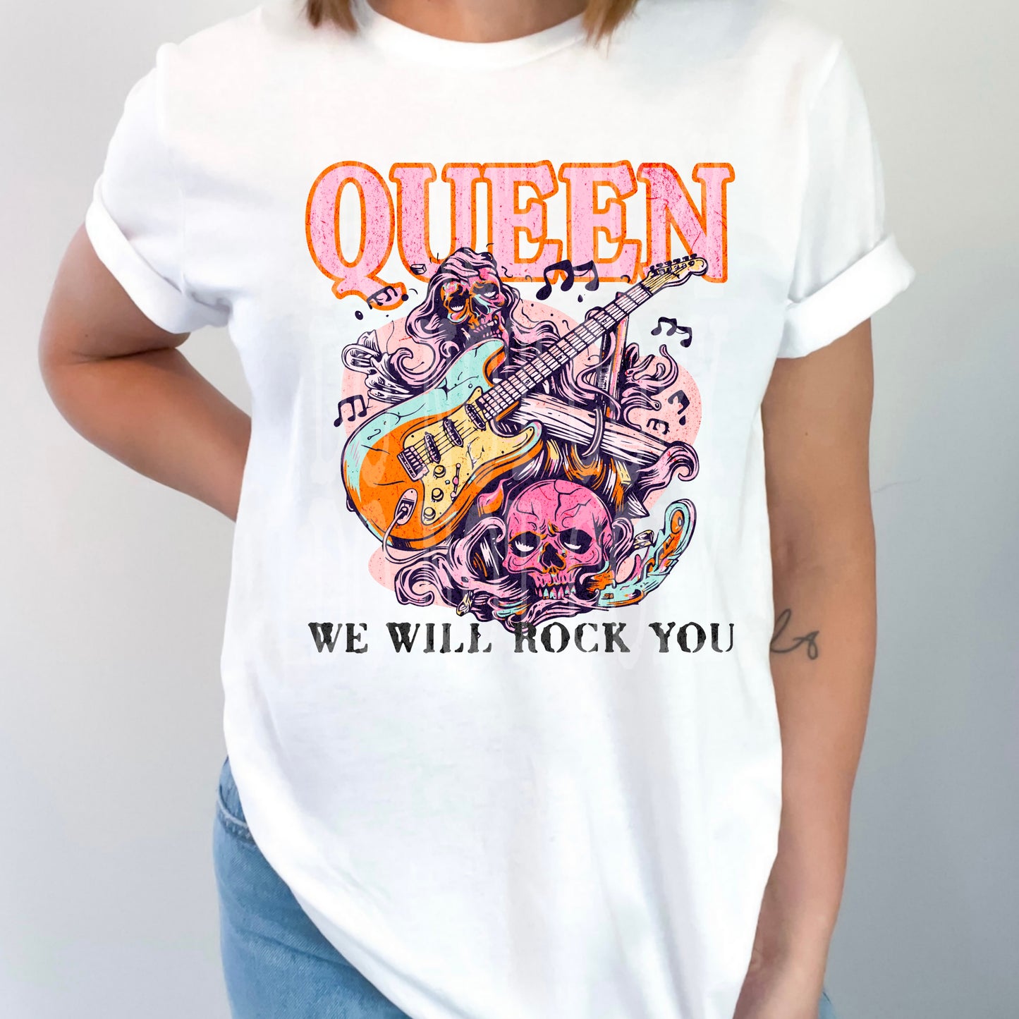 Queen #4699 - Ready to Press DTF Transfer Full Color - Pro Blanks