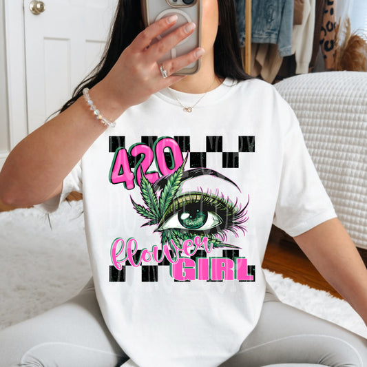 Flower Girl #4776 - Ready to Press DTF Transfer Full Color