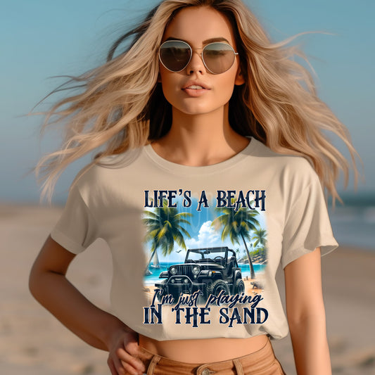 Life's A Beach #4769 - Ready to Press DTF Transfer Full Color