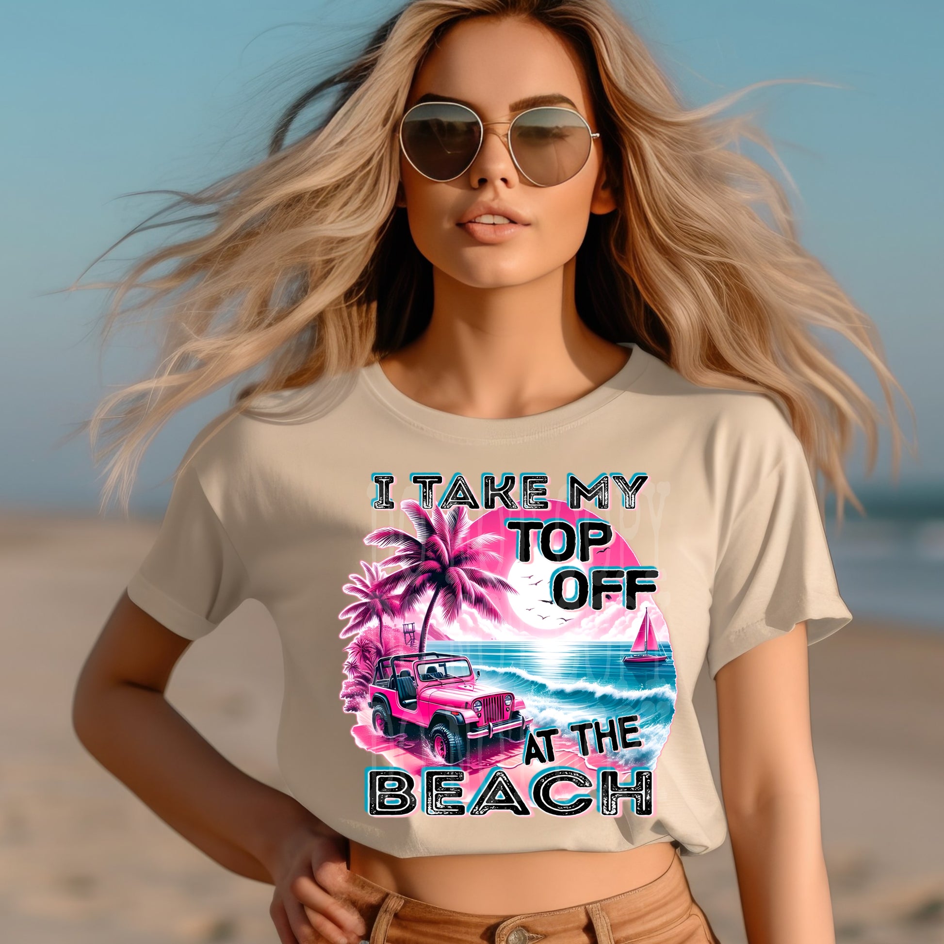 I Take My Top Off #4768 - Ready to Press DTF Transfer Full Color - Pro Blanks
