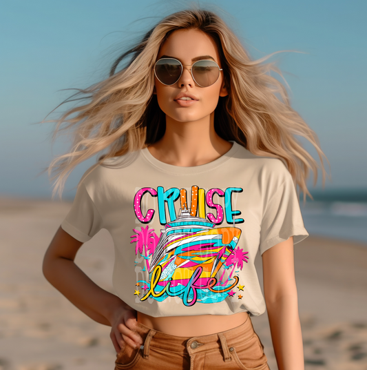 Cruise Life #5094 - Ready to Press DTF Transfer Full Color - Pro Blanks