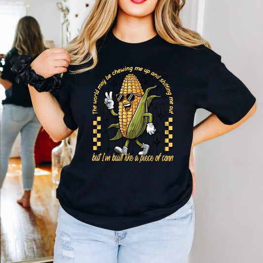 Built Like Corn #4824 - Ready to Press DTF Transfer Full Color - Pro Blanks