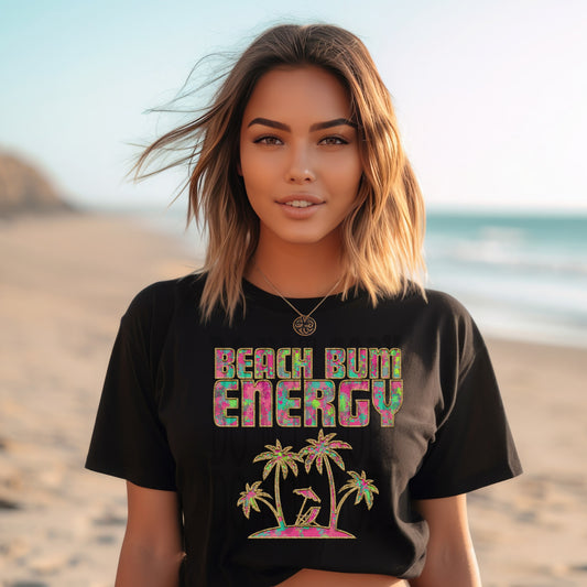 Beach Bum Energy #4856 - Ready to Press DTF Transfer Full Color