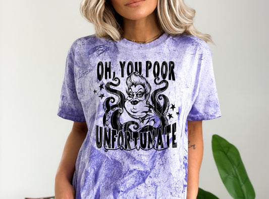 Oh You Poor Unfortunate Soul #4975 - Ready to Press DTF Transfer Full Color