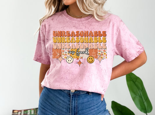 Unreasonable As Fuck #4888 - Ready to Press DTF Transfer Full Color