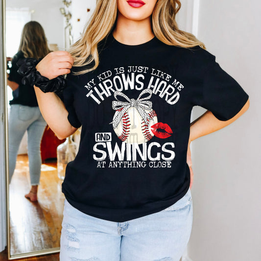 My Kid is Just Like Me Baseball #4920 - Ready to Press DTF Transfer Full Color