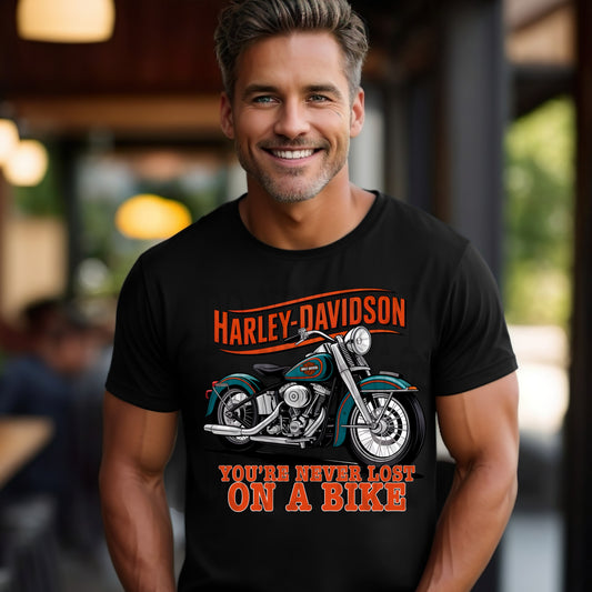 You're Never Lost On A Bike #5078 - Ready to Press DTF Transfer Full Color - Pro Blanks