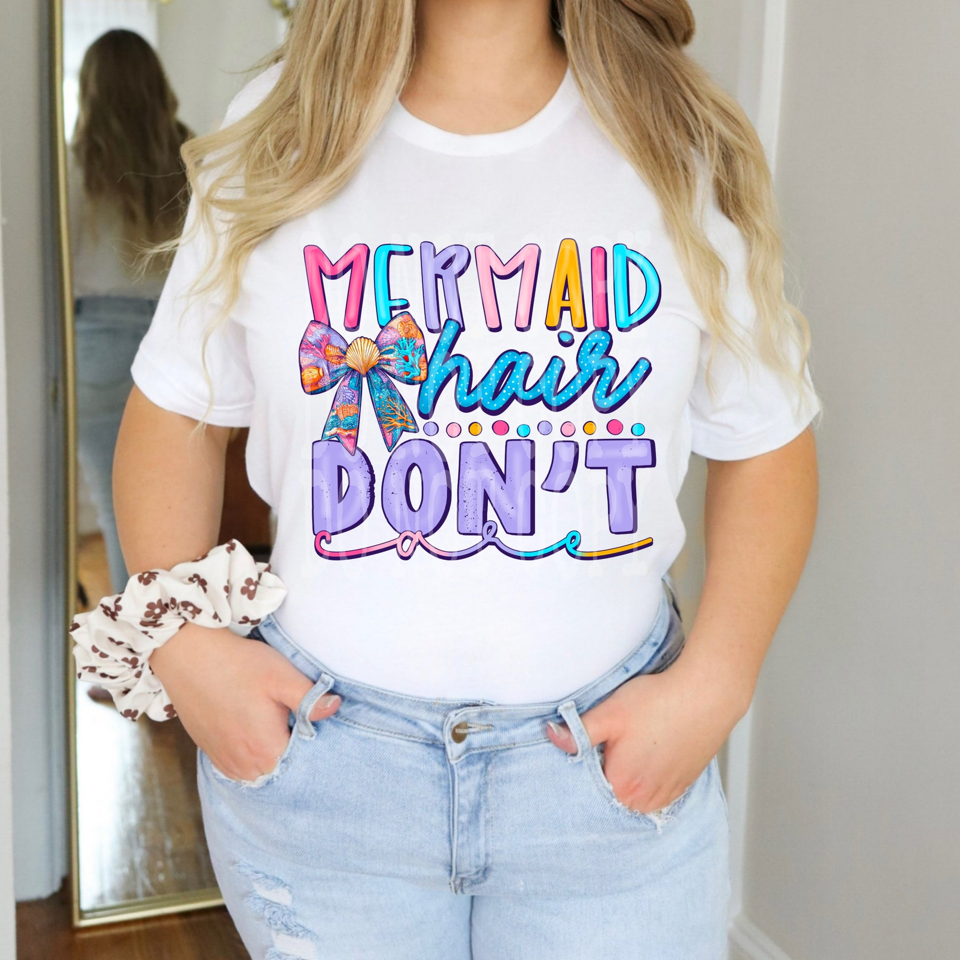 Mermaid Hair #5096 - Ready to Press DTF Transfer Full Color - Pro Blanks