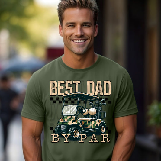 Best Dad By Par #5113 - Ready to Press DTF Transfer Full Color