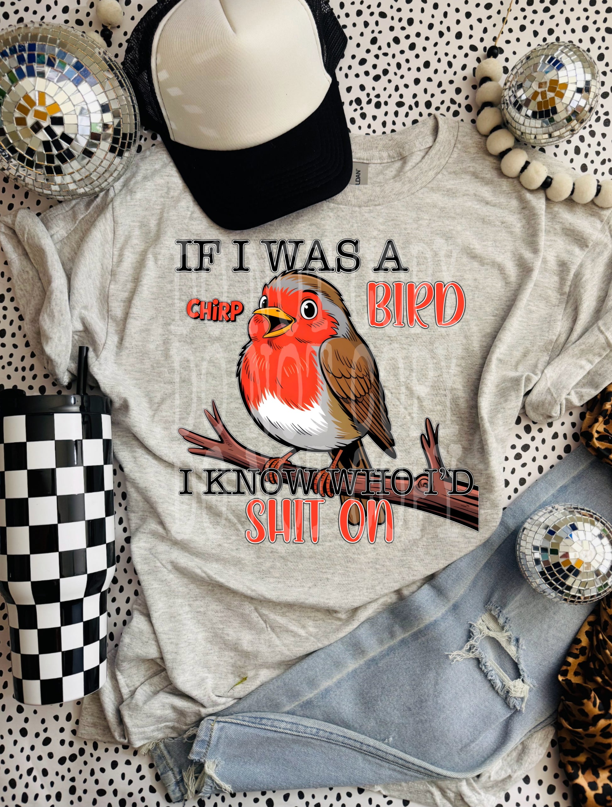 If I Was A Bird #5194 - Ready to Press DTF Transfer Full Color - Pro Blanks