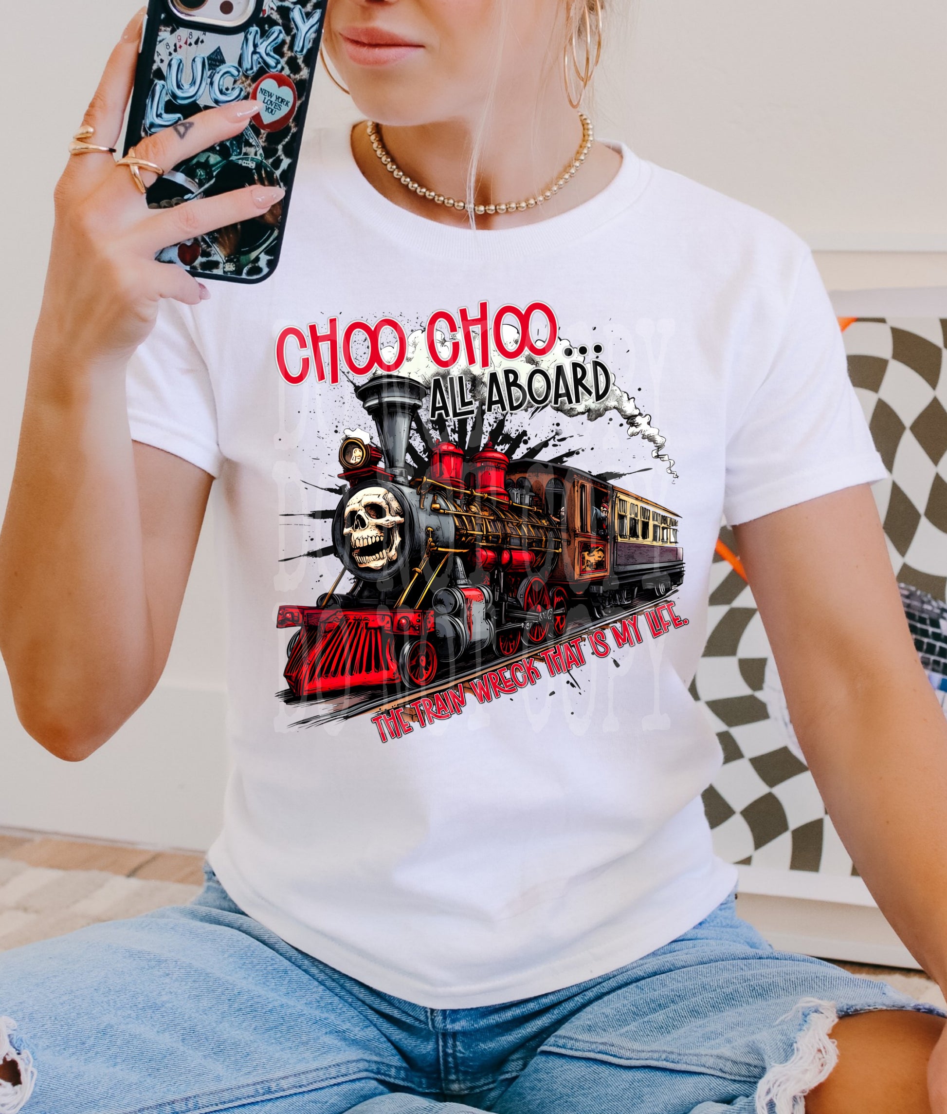 Choo Choo #5167 - Ready to Press DTF Transfer Full Color - Pro Blanks