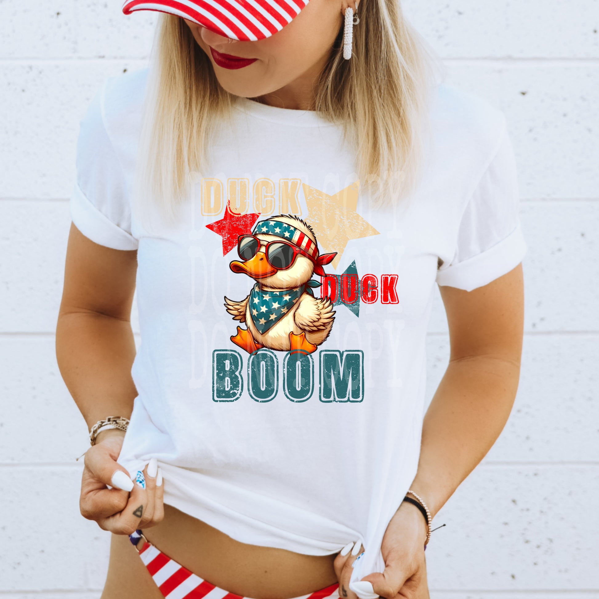 Duck Duck Boom #5160 - Ready to Press DTF Transfer Full Color - Pro Blanks