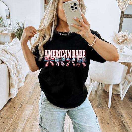 American Babe #5213 - Ready to Press DTF Transfer Full Color - Pro Blanks