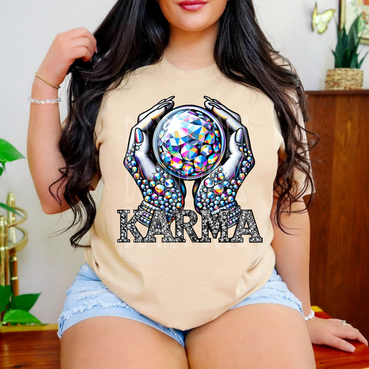 Karma #5219 - Ready to Press DTF Transfer Full Color - Pro Blanks