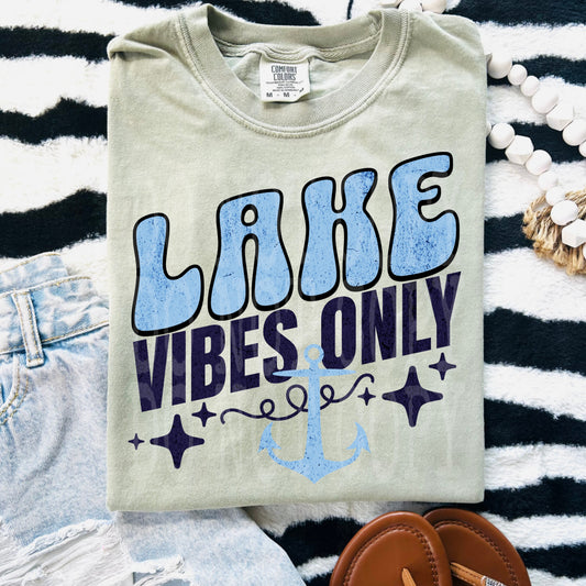 Lake Vibes Only #5261 - Ready to Press DTF Transfer Full Color - Pro Blanks