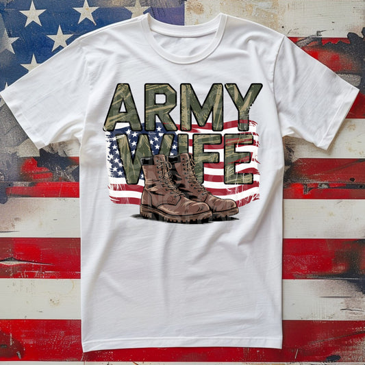 Army Wife #5278 - Ready to Press DTF Transfer Full Color