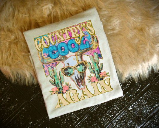 Country’s Cool Again #5290 - Ready to Press DTF Transfer Full Color