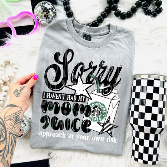 Mom Juice Starbucks #5295 - Ready to Press DTF Transfer Full Color