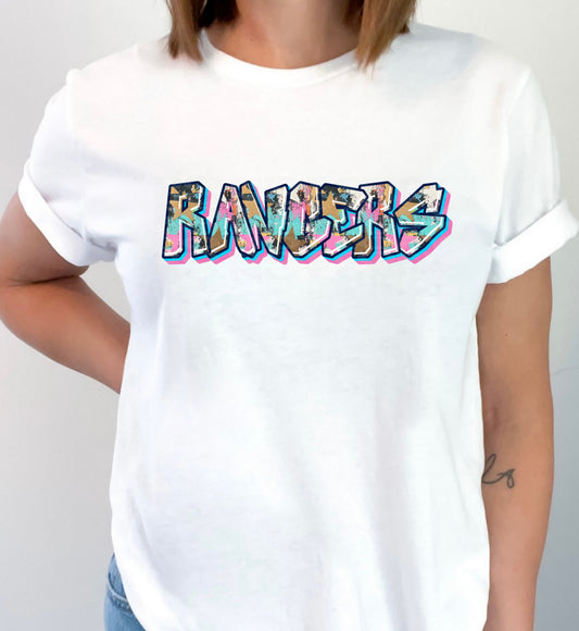 Rangers #5332 - Ready to Press DTF Transfer Full Color - Pro Blanks