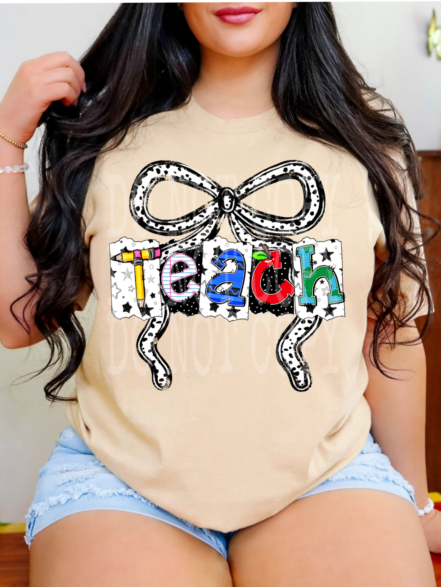 Teach Preppy #5379 - Ready to Press DTF Transfer Full Color