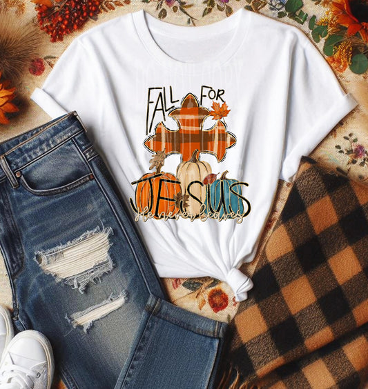Fall For Jesus #5392 - Ready to Press DTF Transfer Full Color