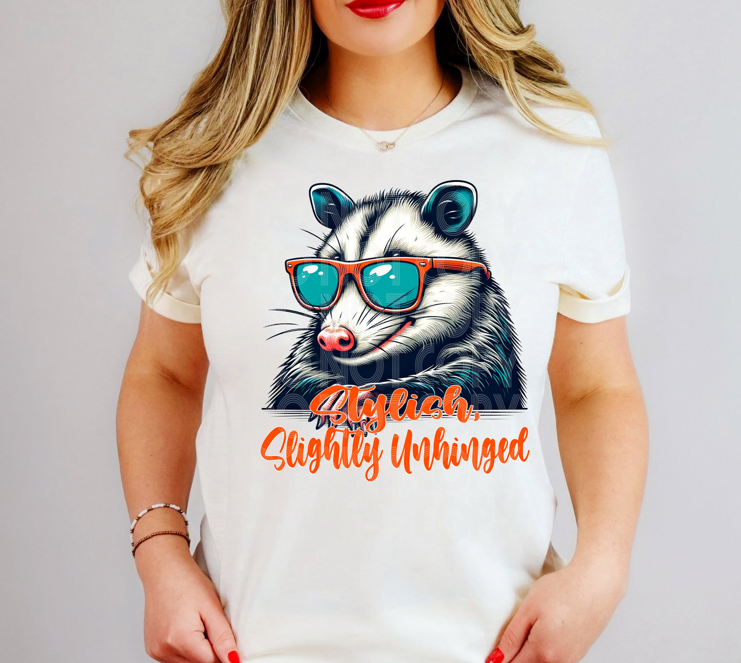 Stylish Slightly Unhinged #5424 - Ready to Press DTF Transfer Full Color