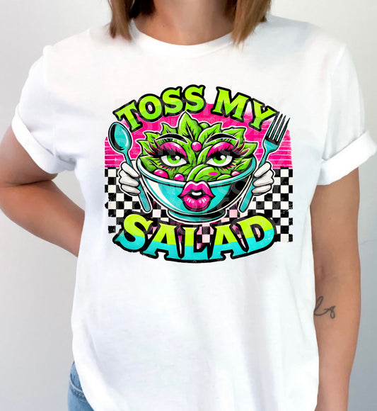 Toss My Salad #5430 - Ready to Press DTF Transfer Full Color