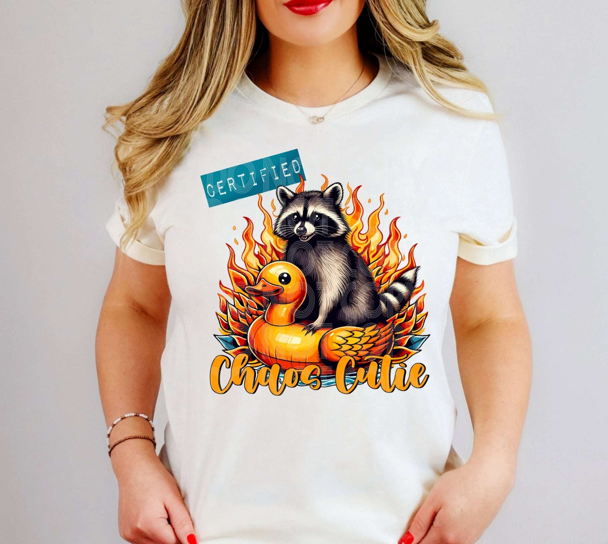 Certified Chaos Cutie #5447 - Ready to Press DTF Transfer Full Color