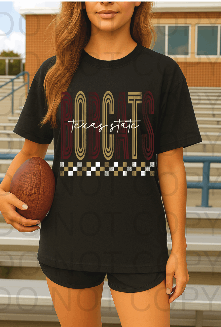 Texas State Bobcats #5727 - Ready to Press DTF Transfer Full Color