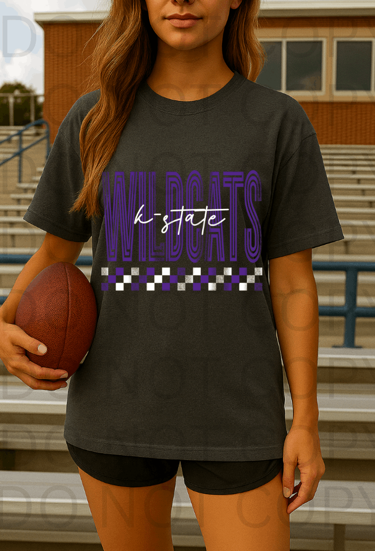 Kansas State Wildcats #5729  - Ready to Press DTF Transfer Full Color